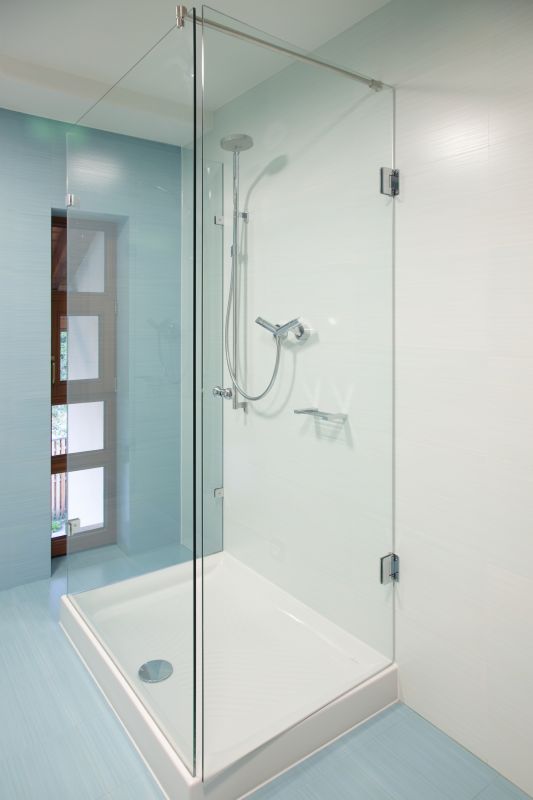 Elegant Shower with Custom Tiles